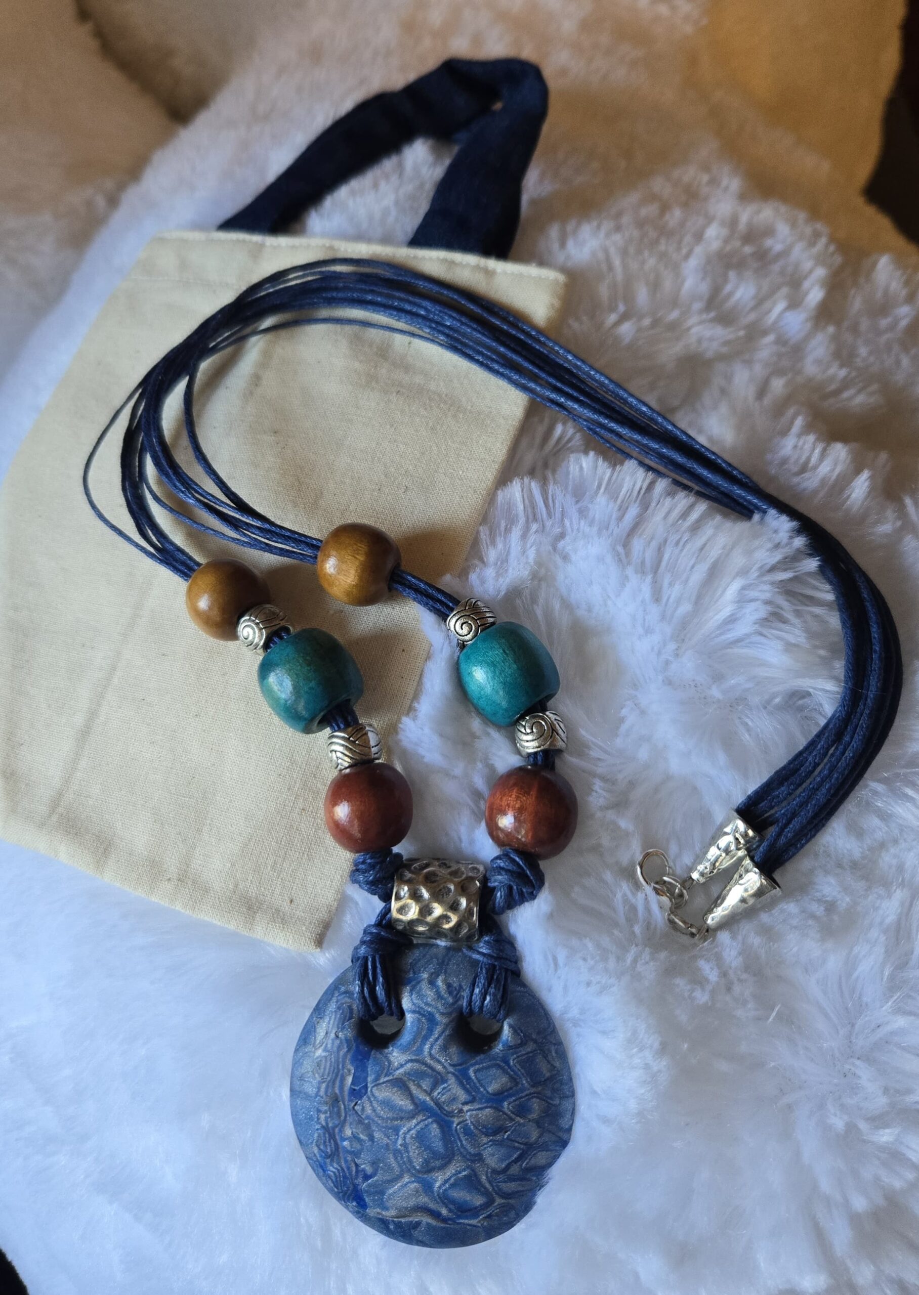 Blue & Silver Necklace 05